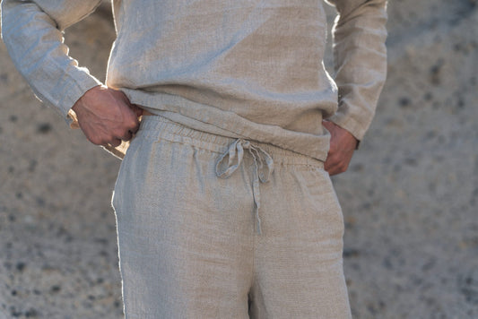 Men's Natural Linen and White Pants - Your Summer Wardrobe Staple